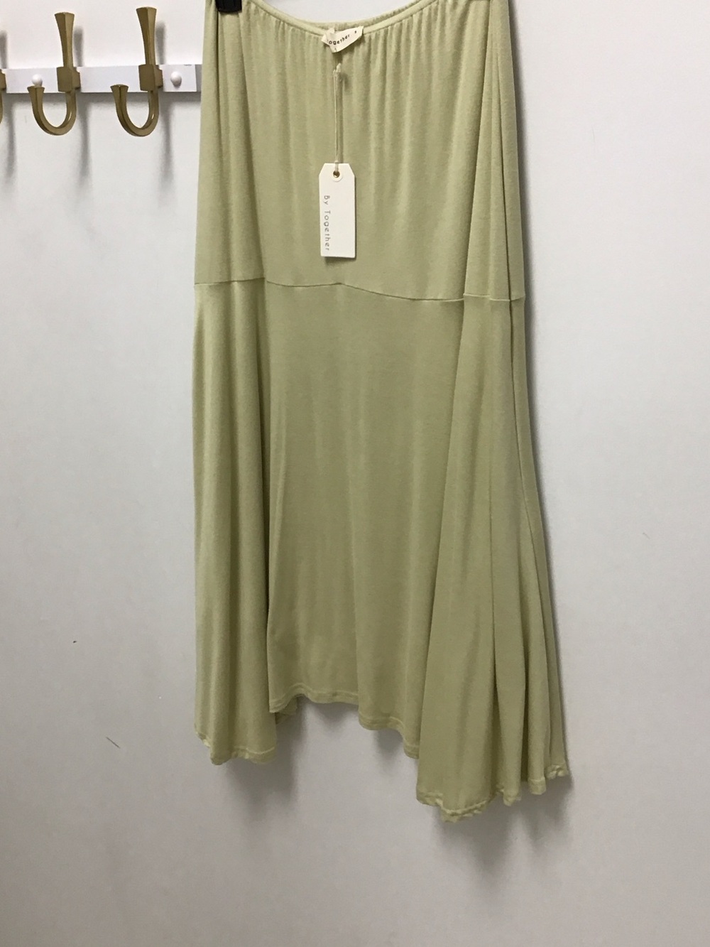 By together muse knit lime Flowy Women's Skirt